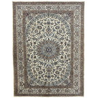 345 x 241 cm Hand Knotted Persian Nain 9la – Silk And Wool Rug