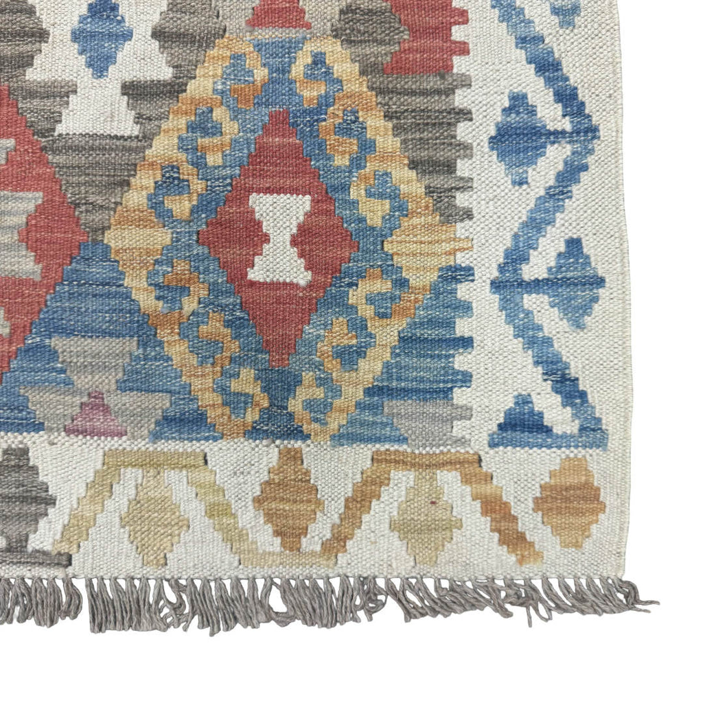 274 x 73 cm Hand-Woven Afghan Kilim Runner Rug