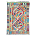 125 x 84 cm Hand Woven Afghan Kilim Rug
