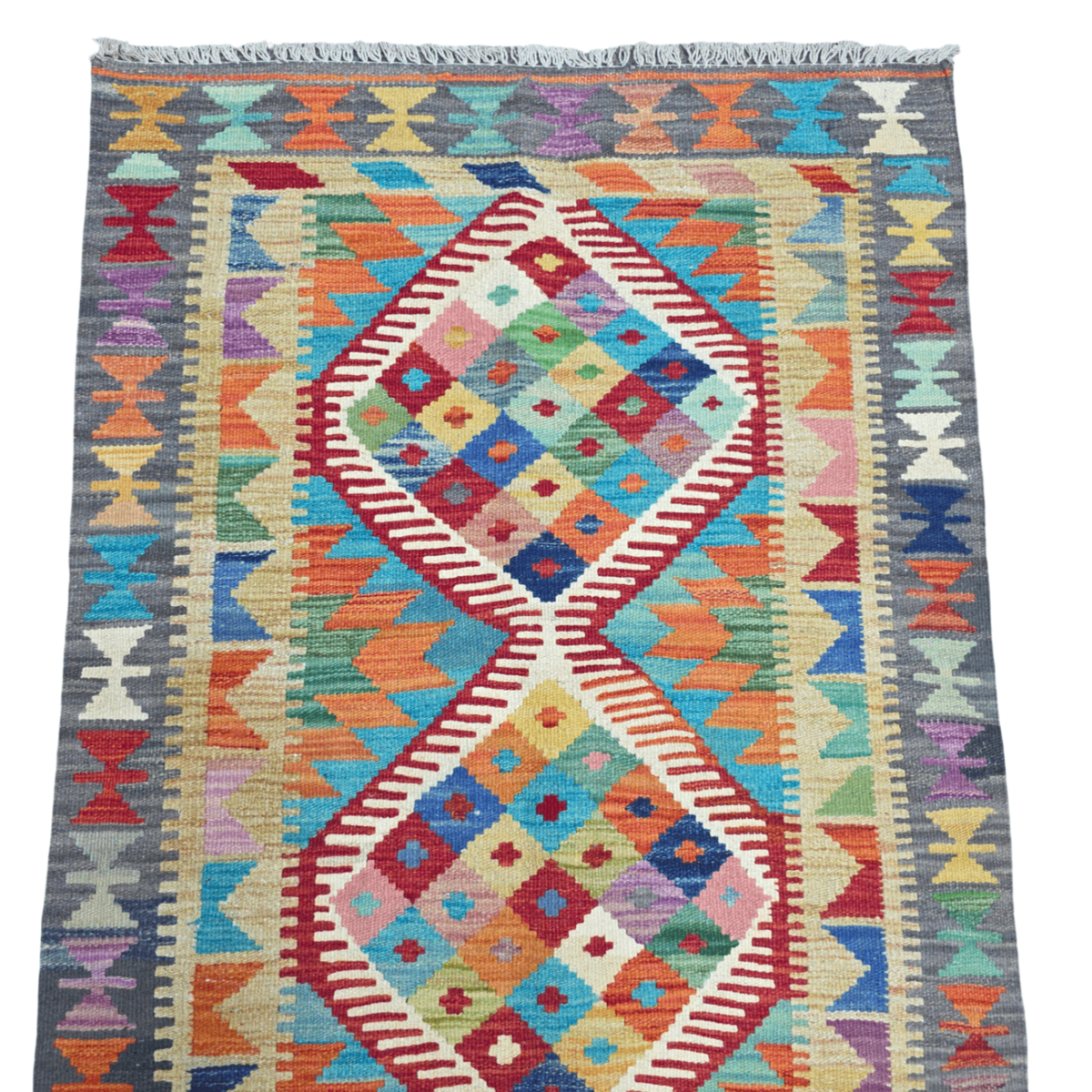 125 x 84 cm Hand Woven Afghan Kilim Rug