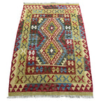 147 x 103 cm Hand-Woven Afghan Kilim Rug