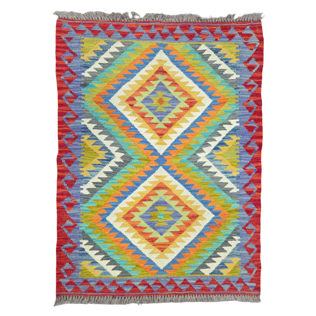 125 x 84 cm Hand Woven Afghan Kilim Rug