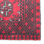 140 x 53 cm Hand-Knotted Red Bokhara Afghan Akche