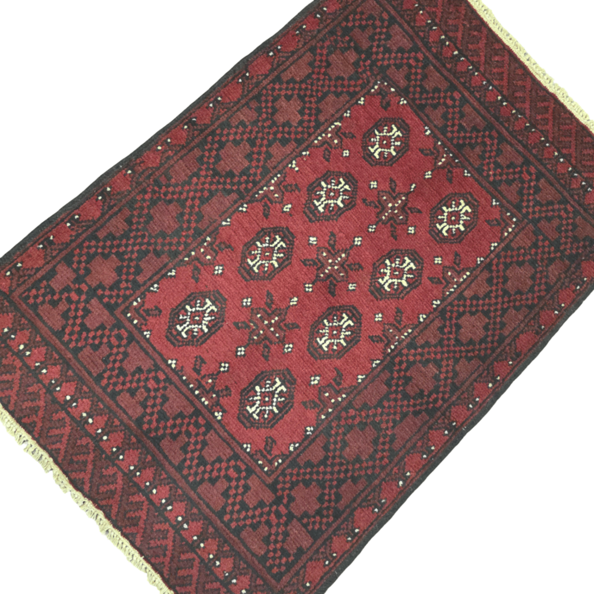 120 x 75 cm Hand-Woven Color Afghan Akche