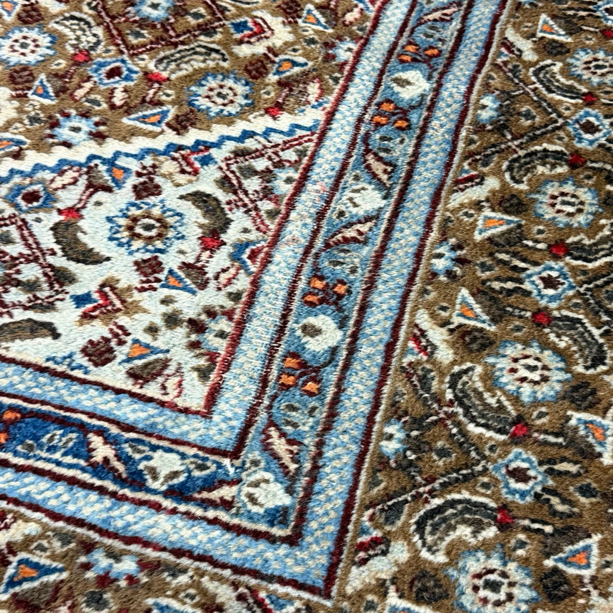 356 x 256 cm Hand Knotted Vintage Persian Bidjar – Wool Rug