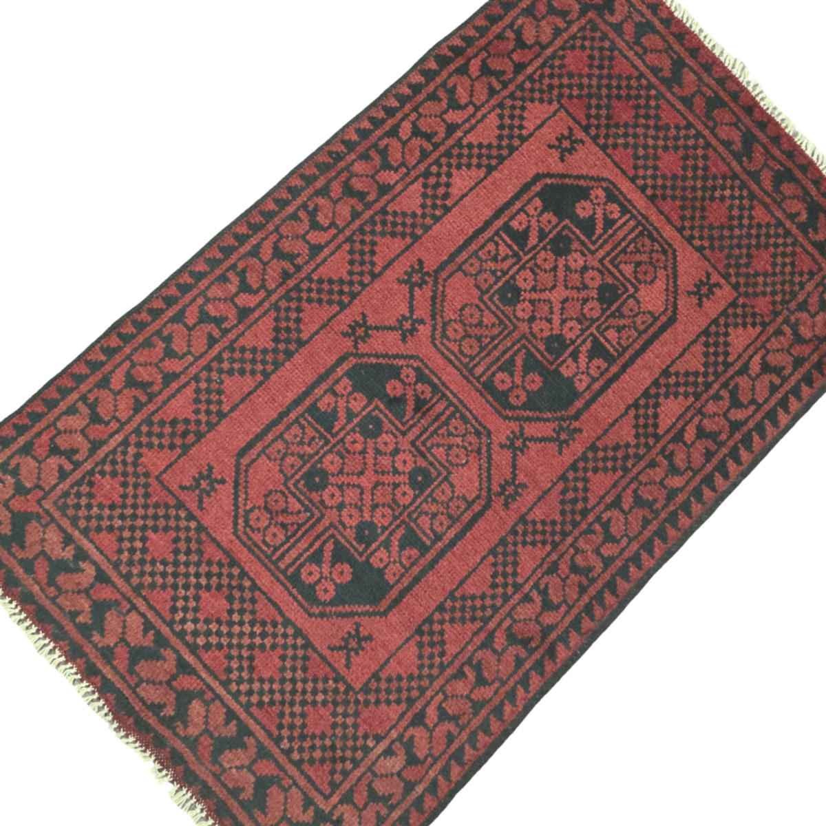 120 x 75 cm Hand-Woven Color Afghan Akche