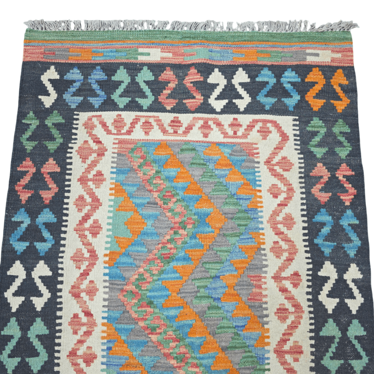 117 x 85 cm Hand Woven Afghan Kilim Rug