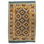 149 x 100 cm Hand-Woven Afghan Kilim Rug