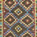 149 x 100 cm Hand-Woven Afghan Kilim Rug