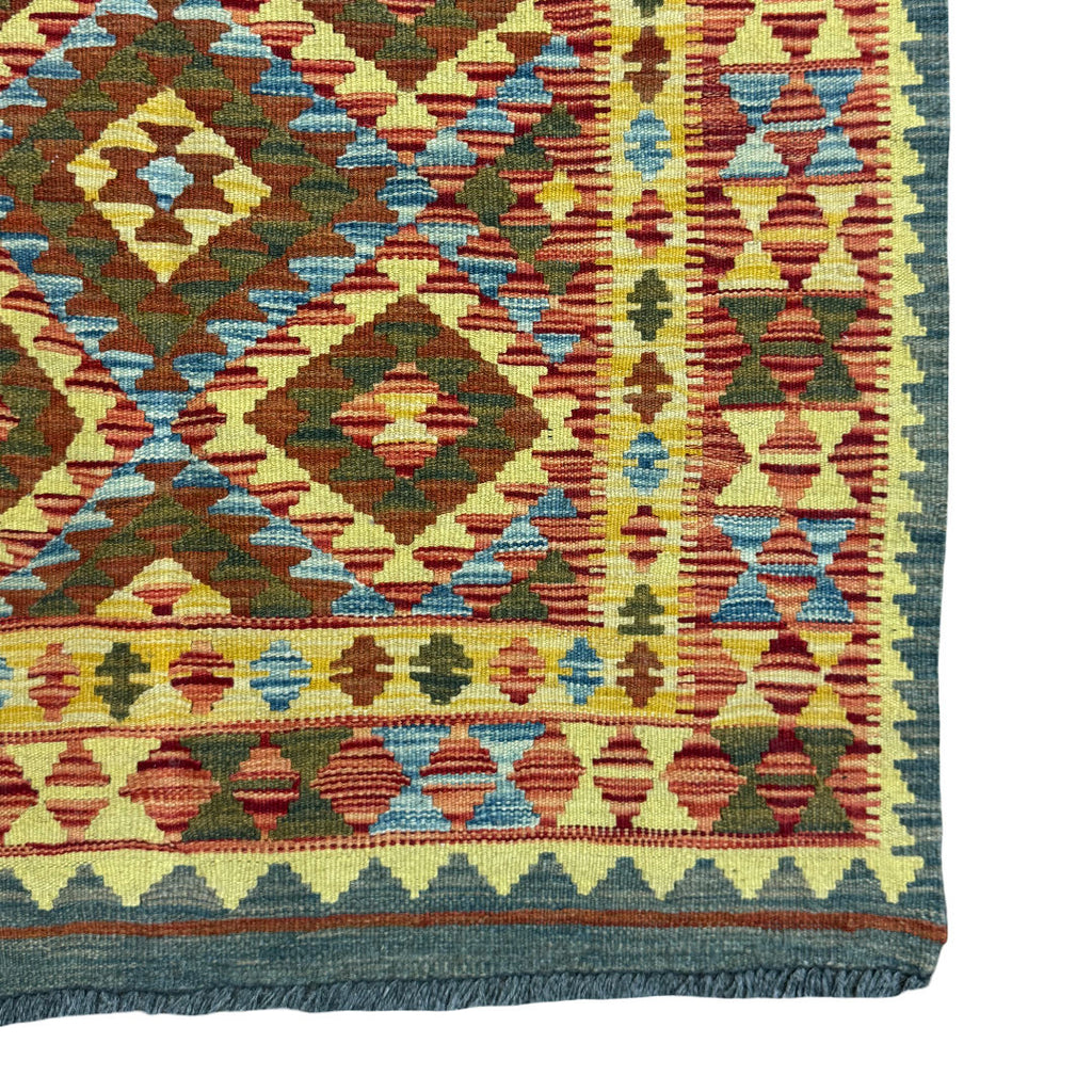 149 x 100 cm Hand-Woven Afghan Kilim Rug
