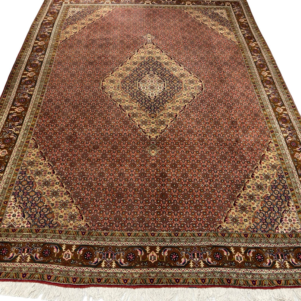 340 x 250 cm Hand-Knotted Persian Bijar Vintage Rug