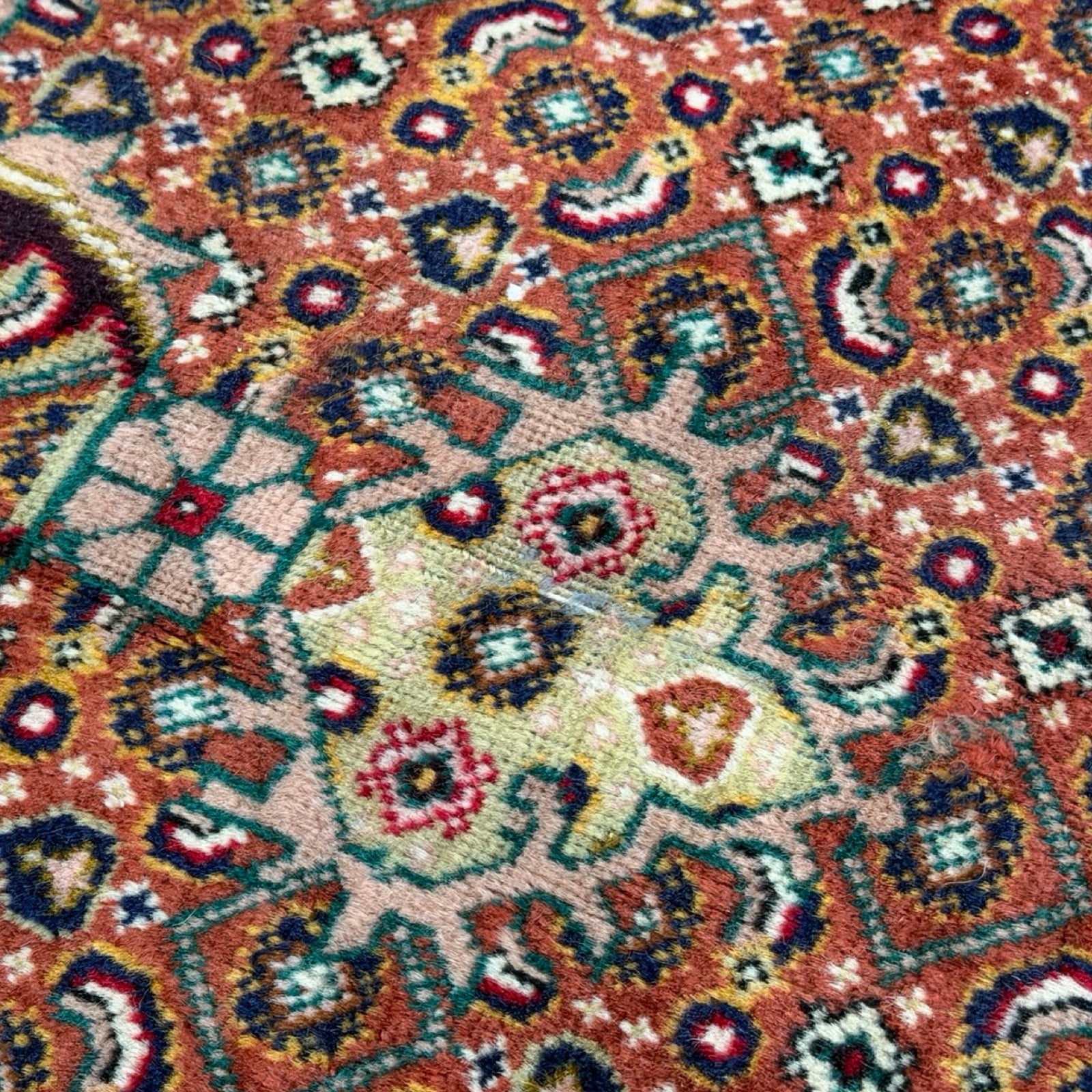 340 x 250 cm Hand-Knotted Persian Bijar Vintage Rug