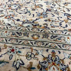 406 x 292 cm Hand Knotted Persian Cream Kashan – Wool Rug