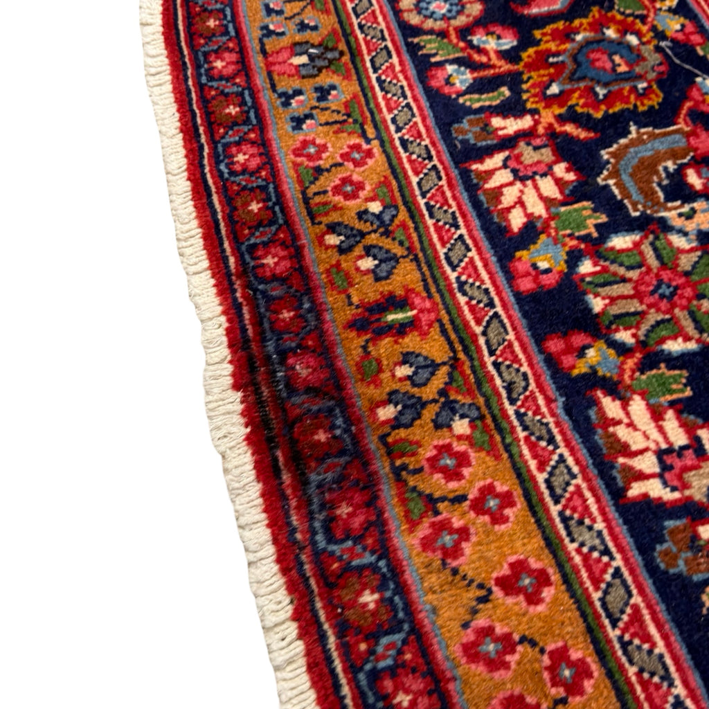 400 x 290 cm Large Persian Mashad Hand-Knotted Wool Rug