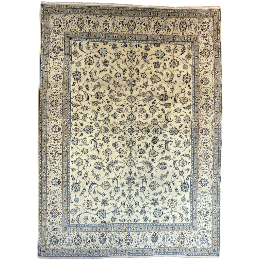 355 x 250 cm Hand Knotted Nain Afshan – Wool & Silk Rug