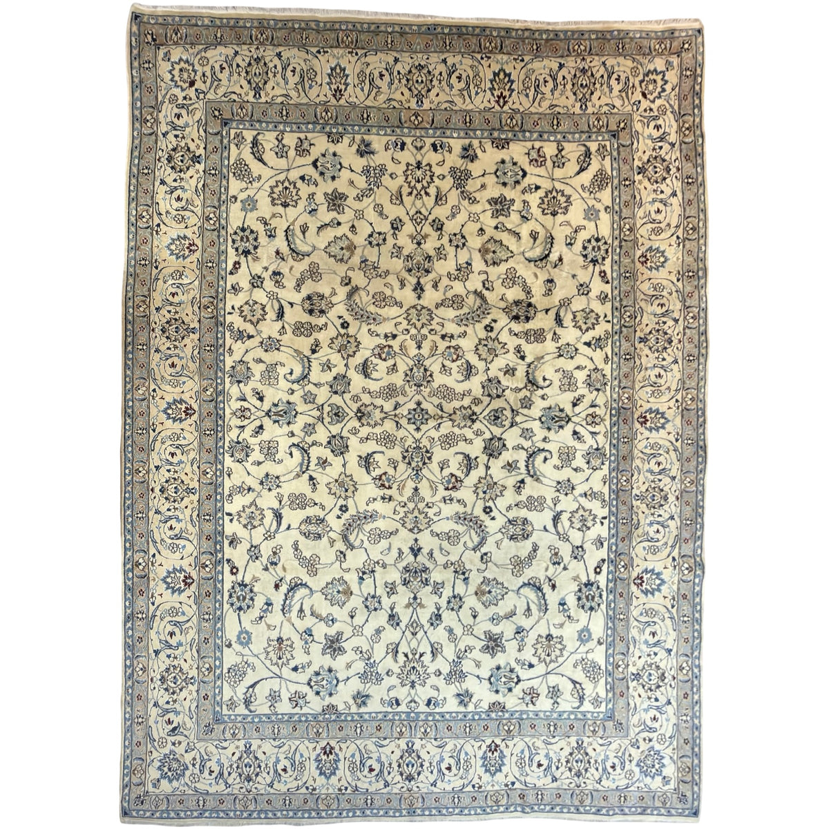 355 x 250 cm Hand Knotted Nain Afshan – Wool & Silk Rug