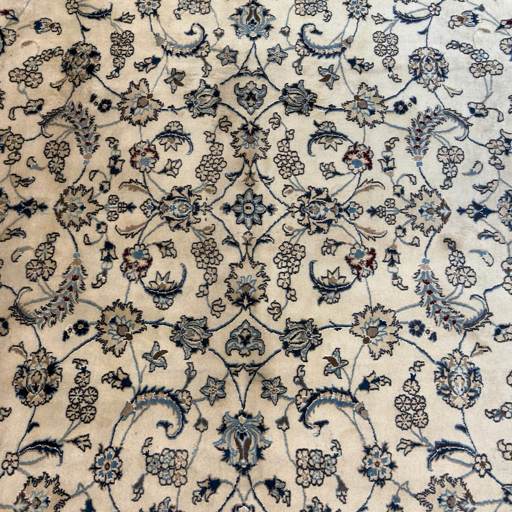 355 x 250 cm Hand Knotted Nain Afshan – Wool & Silk Rug