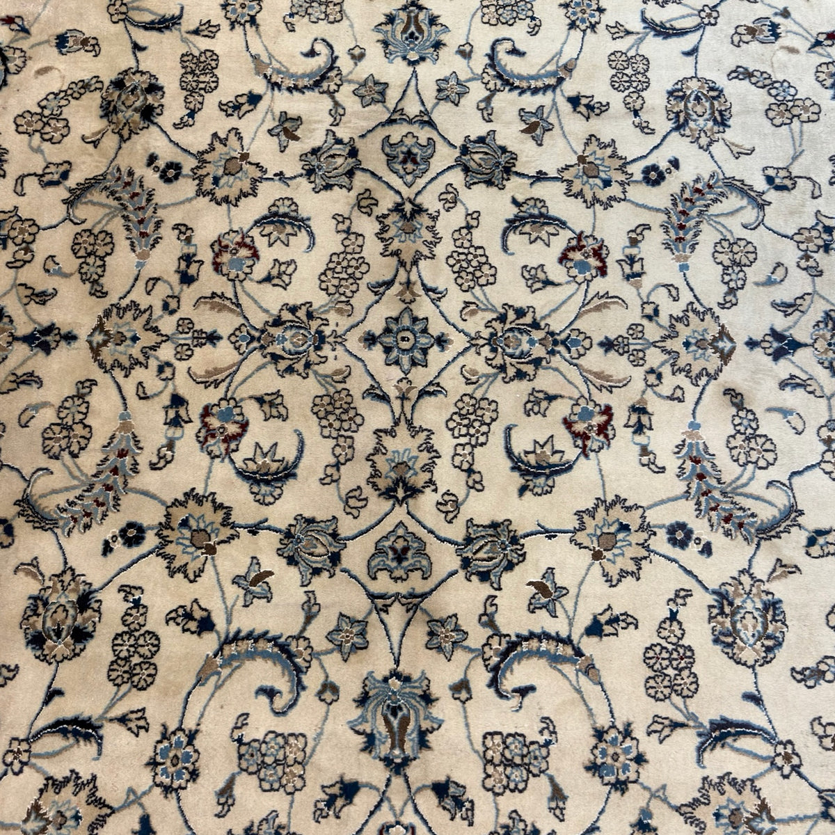 355 x 250 cm Hand Knotted Nain Afshan – Wool & Silk Rug
