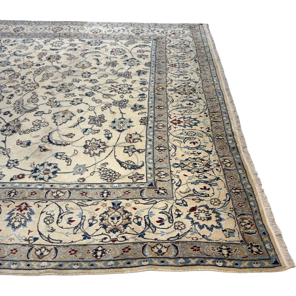 355 x 250 cm Hand Knotted Nain Afshan – Wool & Silk Rug