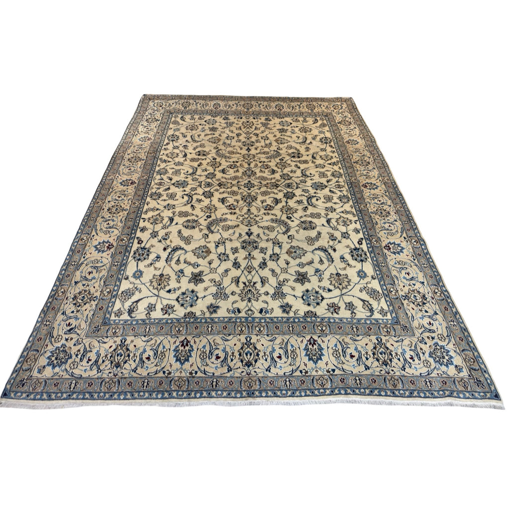 355 x 250 cm Hand Knotted Nain Afshan – Wool & Silk Rug