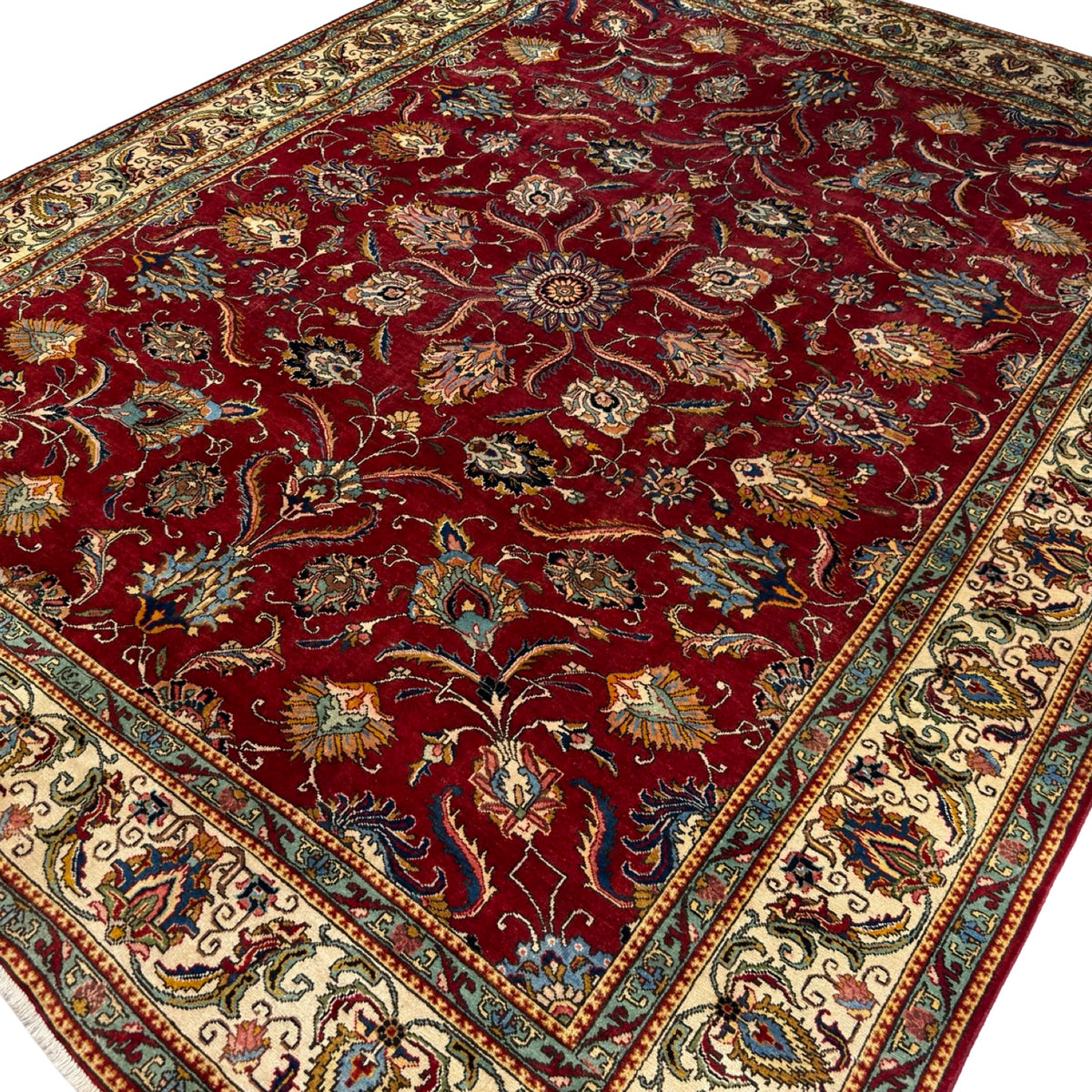 395 x 295 cm Hand Knotted Tabriz All Over – Wool Rug