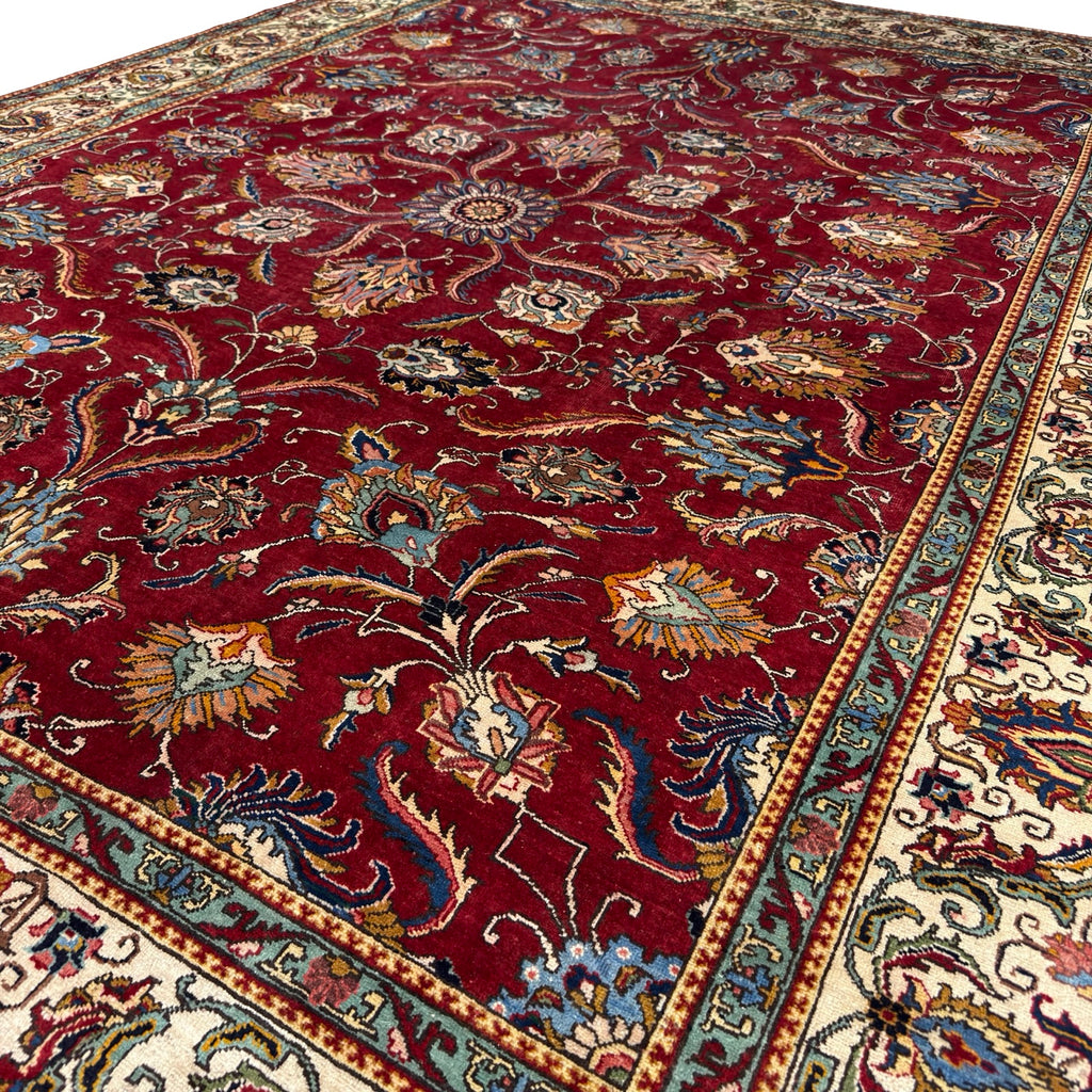 395 x 295 cm Hand Knotted Tabriz All Over – Wool Rug