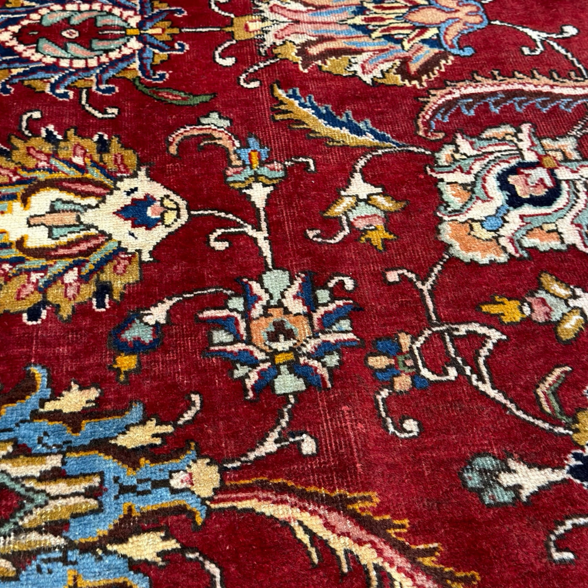 395 x 295 cm Hand Knotted Tabriz All Over – Wool Rug