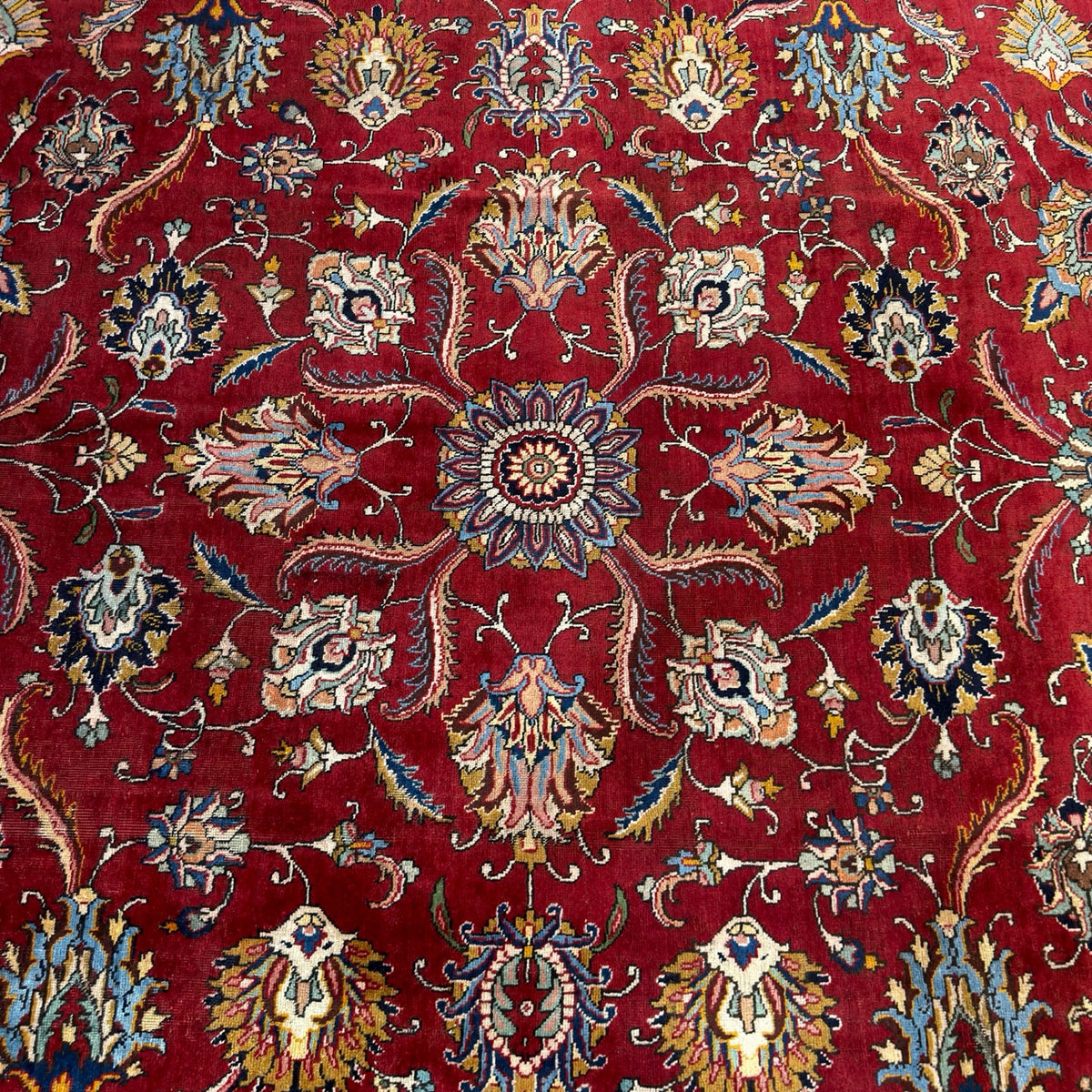 395 x 295 cm Hand Knotted Tabriz All Over – Wool Rug