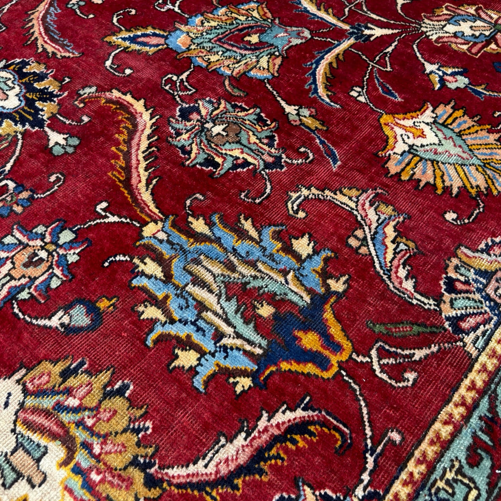 395 x 295 cm Hand Knotted Tabriz All Over – Wool Rug