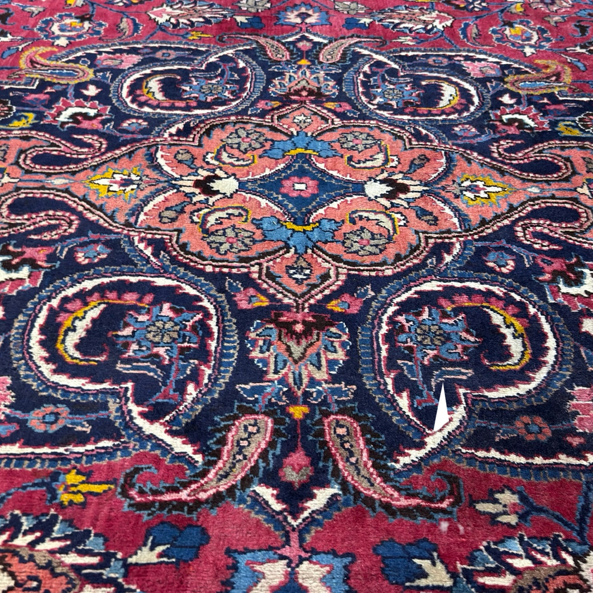 395 x 305 cm Hand Knotted Persian Sabzewar – Wool Rug