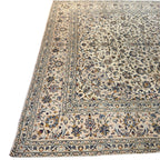 406 x 292 cm Hand Knotted Persian Cream Kashan – Wool Rug