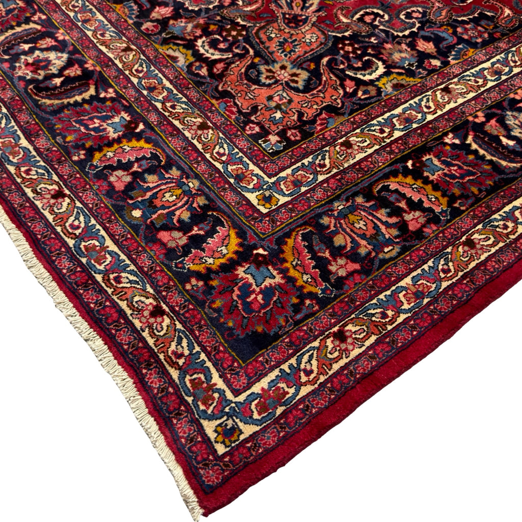 395 x 305 cm Hand Knotted Persian Sabzewar – Wool Rug
