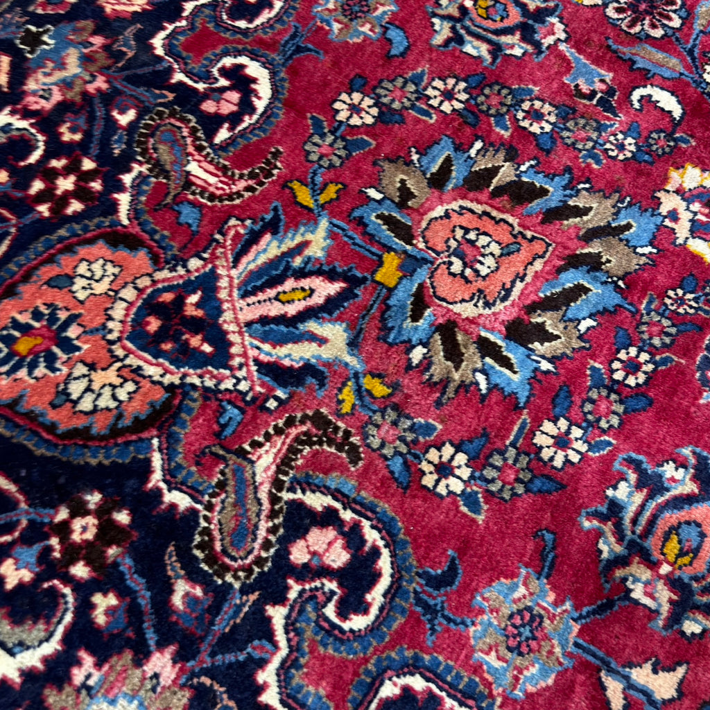 395 x 305 cm Hand Knotted Persian Sabzewar – Wool Rug