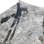 180 x 120 cm Grey Modern Ink Flow Turkish Rug
