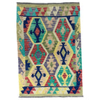 150 x 104 cm Hand-Woven Afghan Kilim Rug