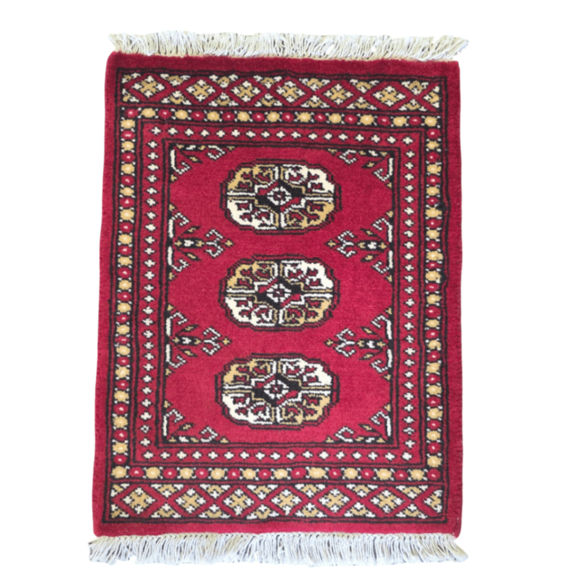 65 x 45 cm Hand Knotted Bokhara – Red Rug
