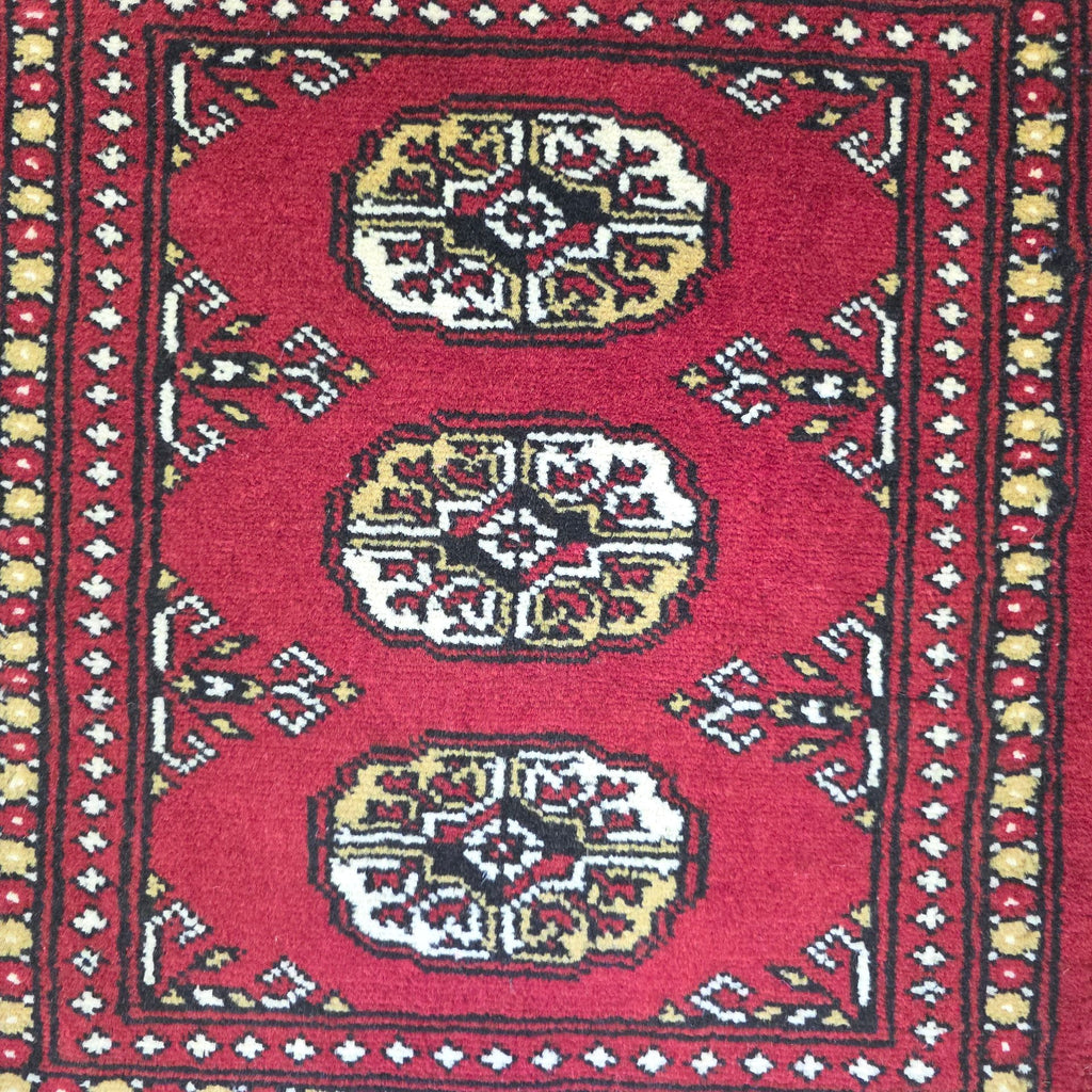 65 x 45 cm Hand Knotted Bokhara – Red Rug