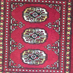 65 x 45 cm Hand Knotted Bokhara – Red Rug