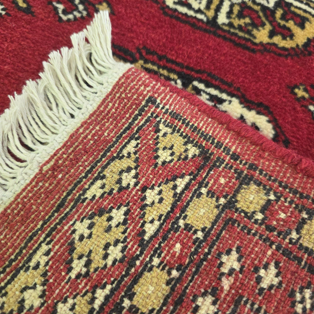 65 x 45 cm Hand Knotted Bokhara – Red Rug