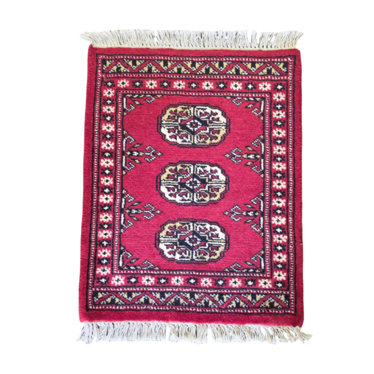 65 x 45 cm Hand Knotted Bokhara – Red Rug