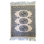 65 x 45 cm Hand Knotted Bokhara – Ivory Rug