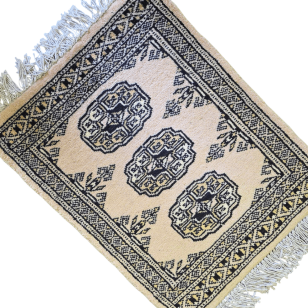 65 x 45 cm Hand Knotted Bokhara – Ivory Rug