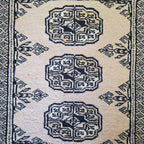 65 x 45 cm Hand Knotted Bokhara – Ivory Rug
