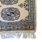 65 x 45 cm Hand Knotted Bokhara – Ivory Rug