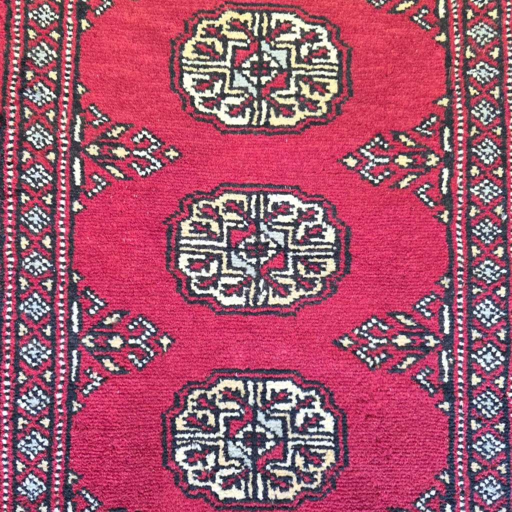 65 x 45 cm Hand Knotted Bokhara – Red Rug