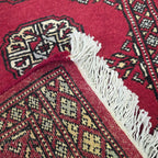 65 x 45 cm Hand Knotted Bokhara – Red Rug