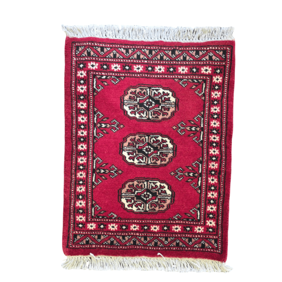 65 x 45 cm Hand Knotted Bokhara – Red Rug
