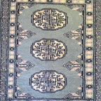 65 x 45 cm Hand Knotted Bokhara – Baby Blue Rug
