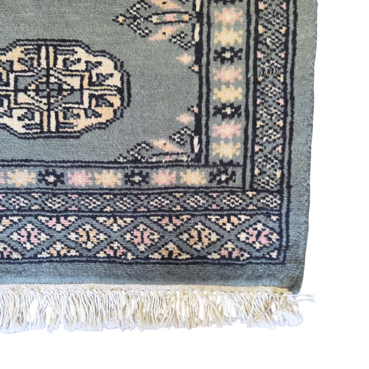65 x 45 cm Hand Knotted Bokhara – Baby Blue Rug