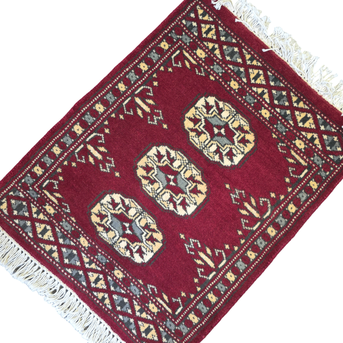 65 x 45 cm Hand Knotted Bokhara – Red Rug